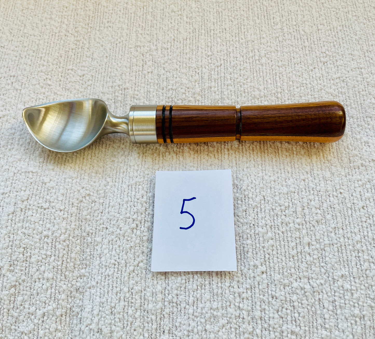 Ice Cream Scoop #5 Walnut, Cherry, Mahogany and Oak