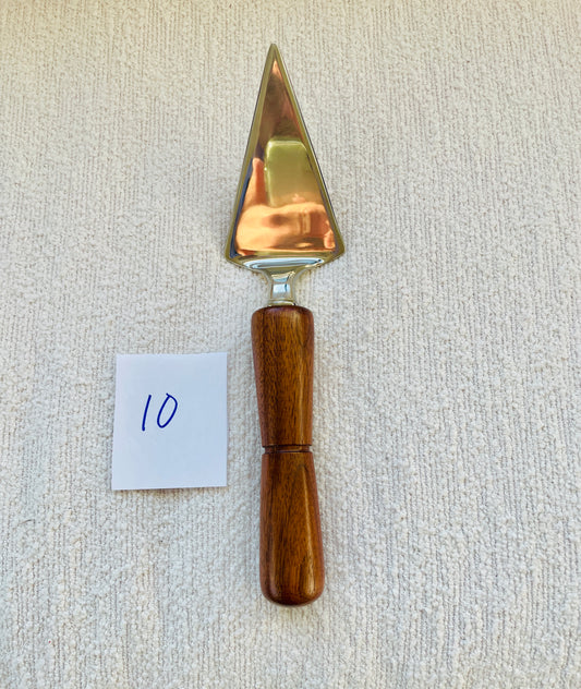 Stainless Steel Pie Server #10 Walnut