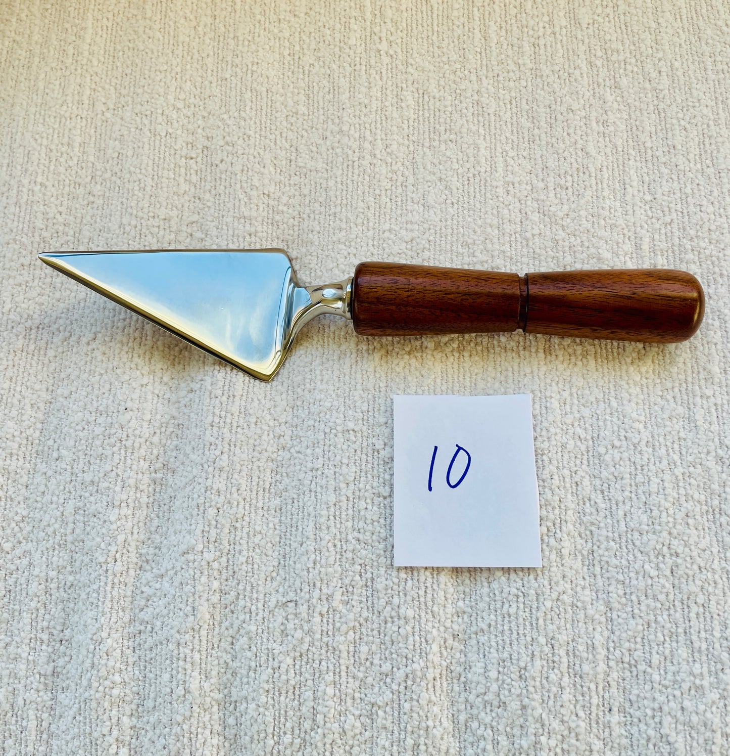 Stainless Steel Pie Server #10 Walnut